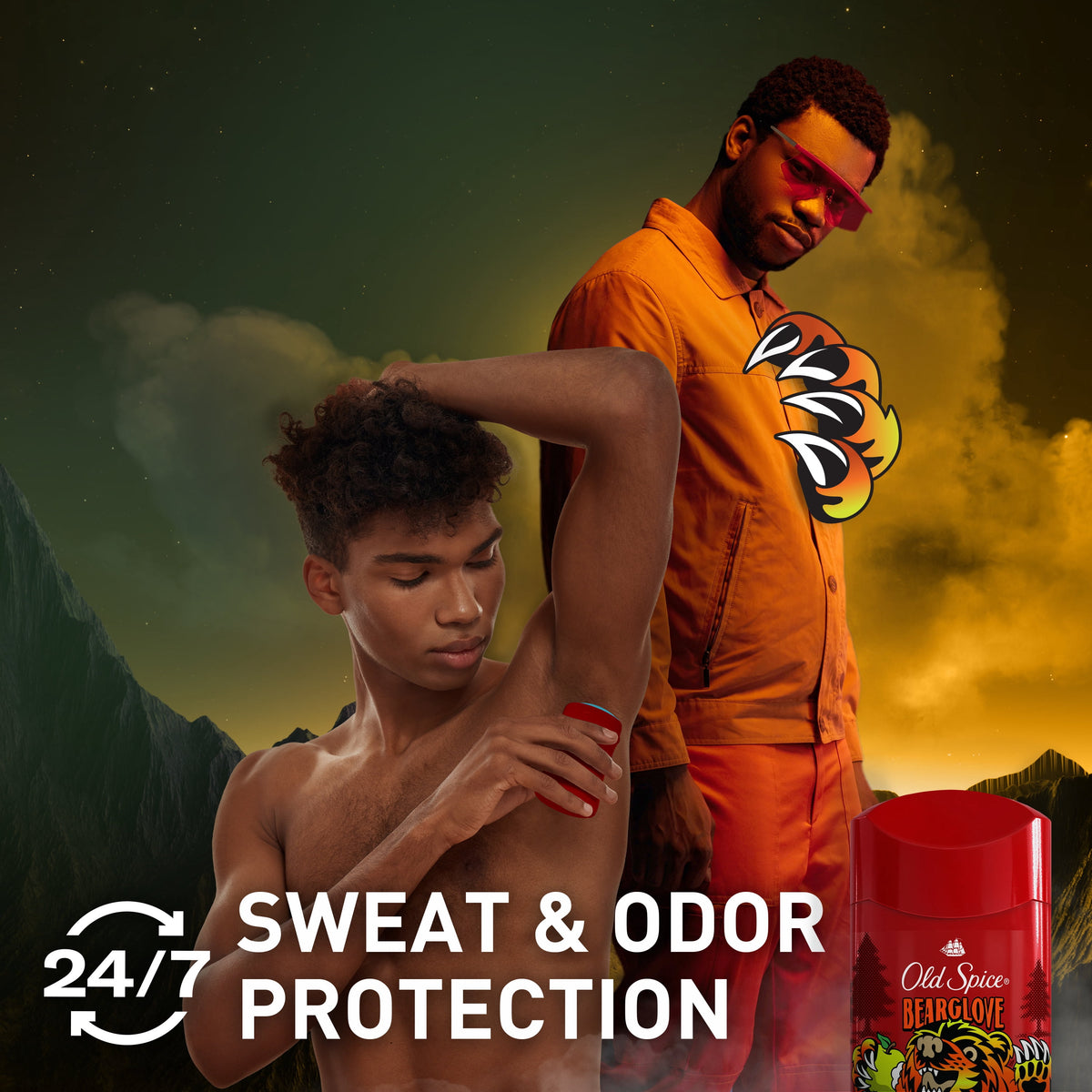 Old Spice Deodorant for Men, Invisible Solid, Antiperspirant Deodorant Stick for Men, Bearglove, 2.6 oz
