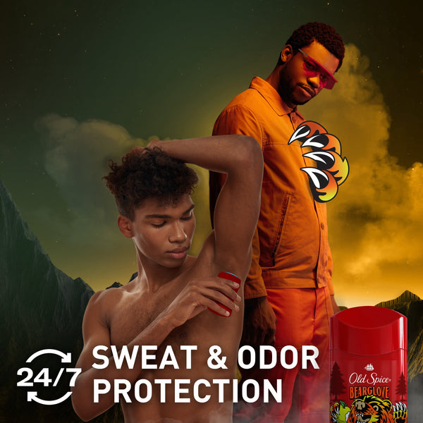 Old Spice Men's Deodorant, Invisible Solid, Antiperspirant Deodorant Stick for Men, Bearglove, 2.6 oz, 2 Pack