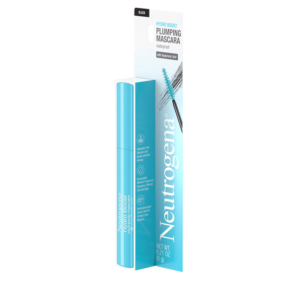 Neutrogena Hydro Boost Waterproof Plumping Mascara, Black, 0.21 oz