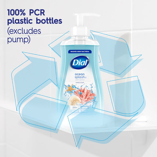 Dial Clean + Gentle Liquid Hand Soap, Ocean Splash Gentle Hand Soap, 7.5 fl oz