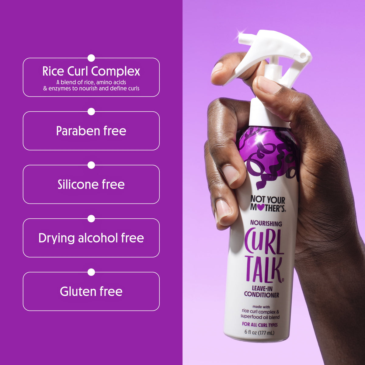 Not Your Mother's Curl Talk Leave-In Conditioner, 6 fl oz