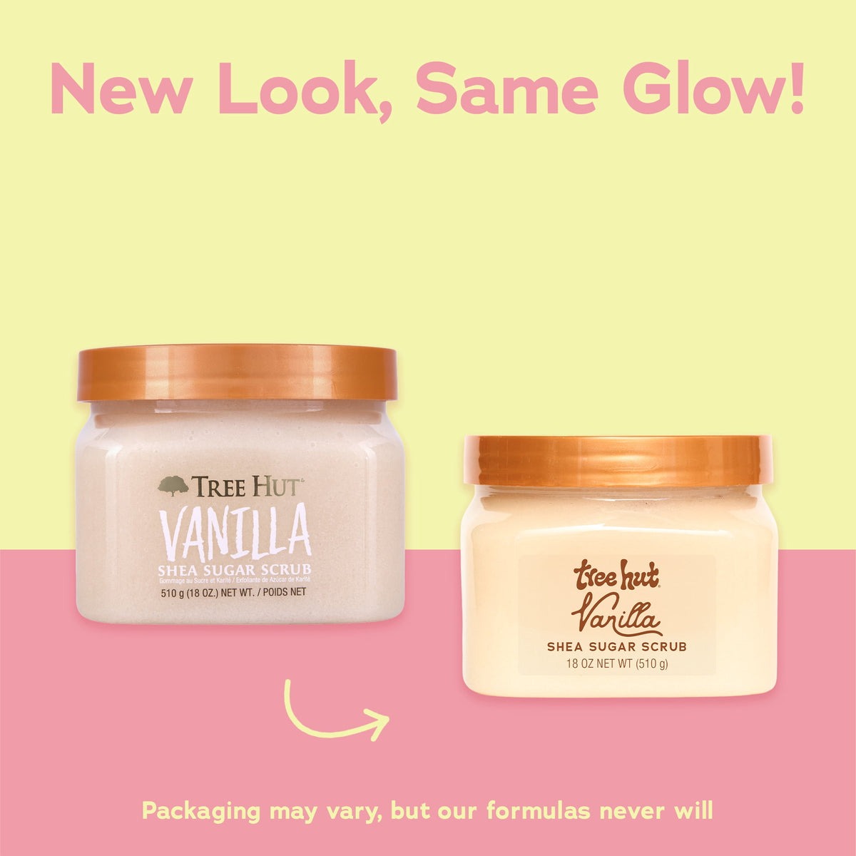 Tree Hut Vanilla Shea Butter Sugar Body Scrub, 18 oz
