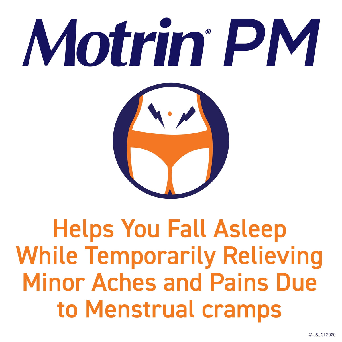 Motrin PM Caplets, 200 mg Ibuprofen & 38 mg Sleep Aid, Bulk, 80 Count