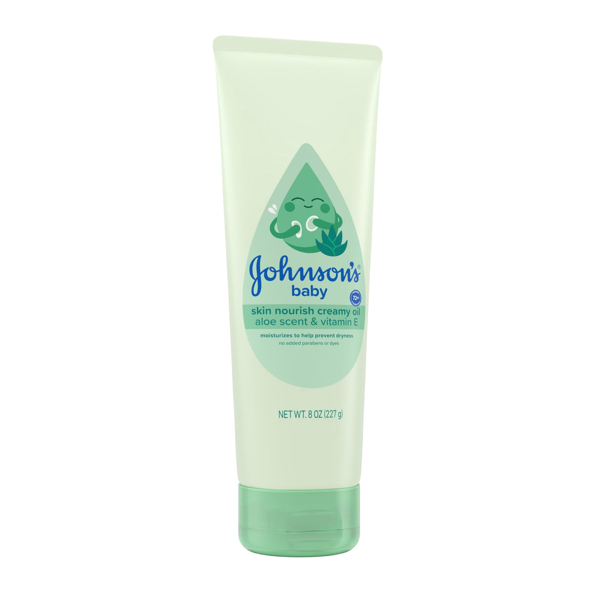 Johnson's Baby Skin Nourish Creamy Oil With Aloe Scent & Vitamin E, 8 oz