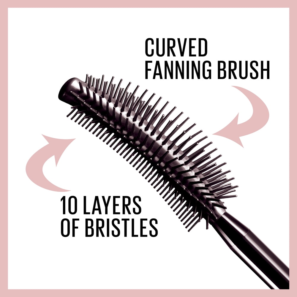 Maybelline Lash Sensational Washable Mascara Makeup, Blackest Black, 2 Count