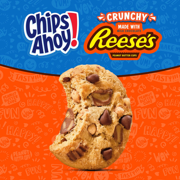 CHIPS AHOY! Reese’s Peanut Butter Cup Chocolate Chip Cookies, Family Size, 14.25 oz