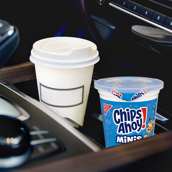 CHIPS AHOY! Minis Original Fudgy Chocolate Chip Cookies, Go-Paks, 3.5 oz Cup