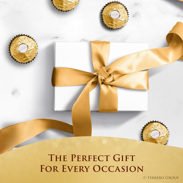 Ferrero Rocher Gourmet Hazelnut Milk Chocolate, 3 Individually Wrapped Chocolates, 1.3 oz
