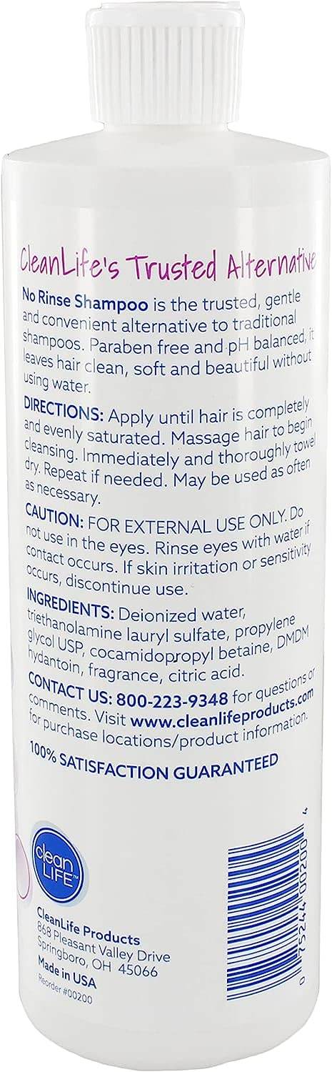 No Rinse Shampoo, 16 oz - OTC Shoppe Express
