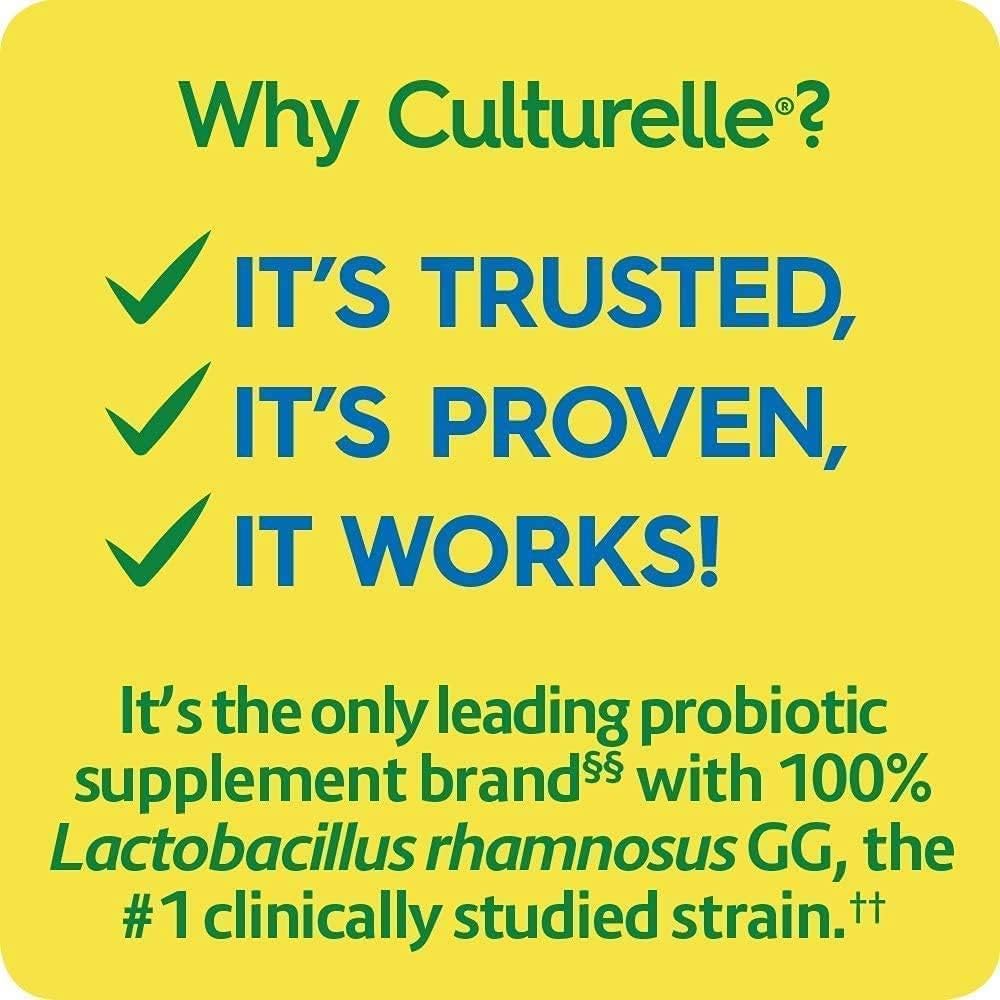 Culturelle Health & Wellness Daily Probiotic Supplement Men & Women, 30 Ct