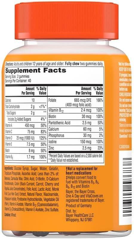 One A Day VitaCraves Women's Multi, Gummies, 80 ea - OTC Shoppe Express