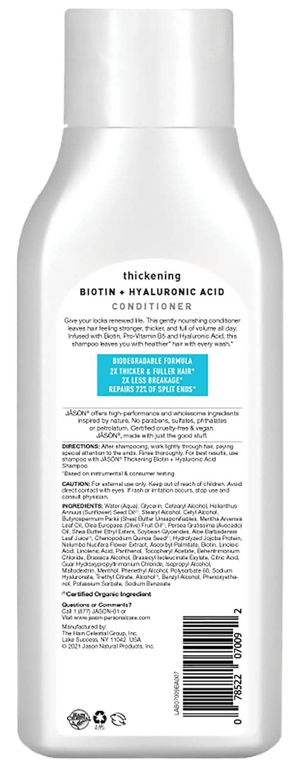 Jason Natural Conditioner, Restorative Biotin, 16 oz - OTC Shoppe Express