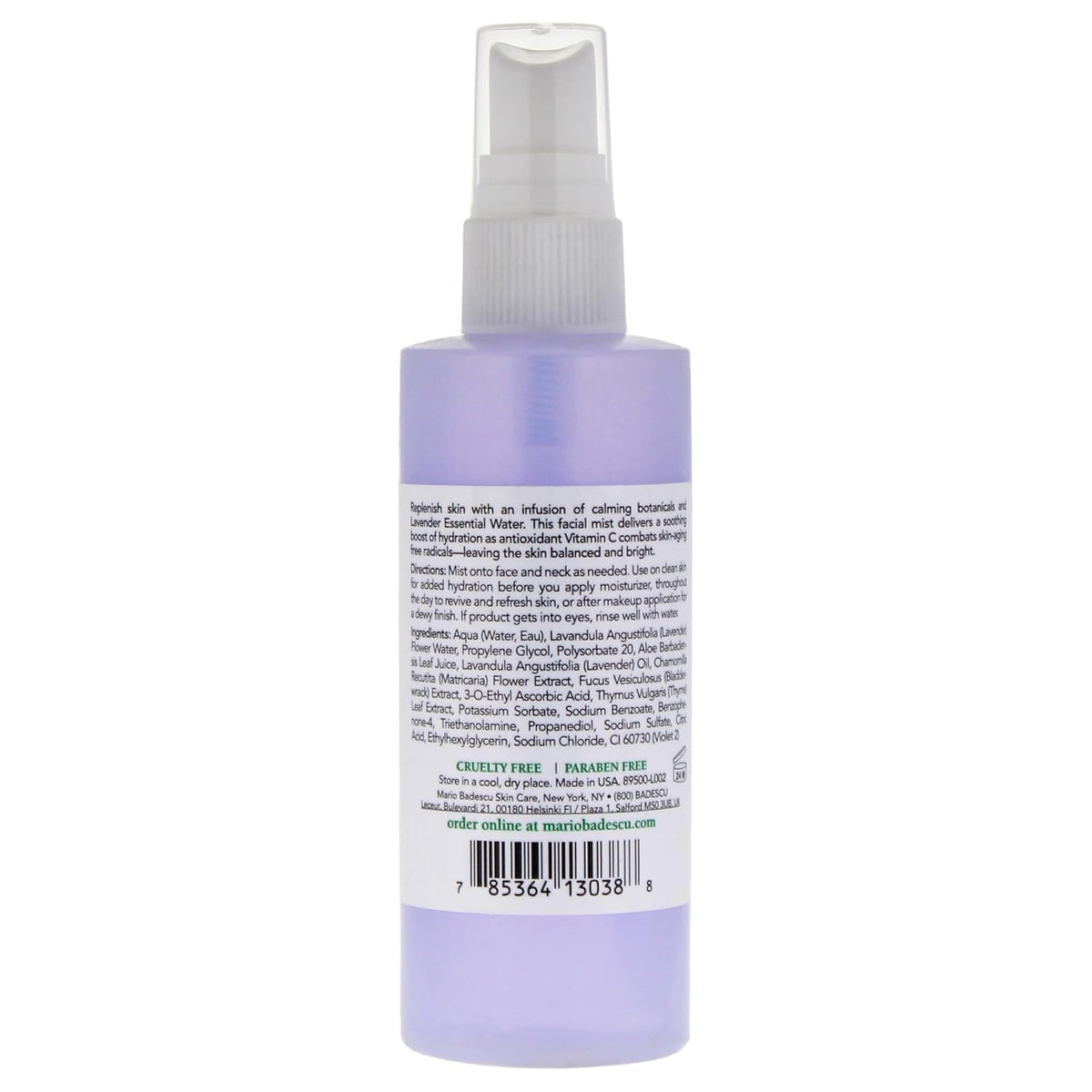 Mario Badescu Facial Spray with Aloe, Chamomile and Lavender, 4 oz