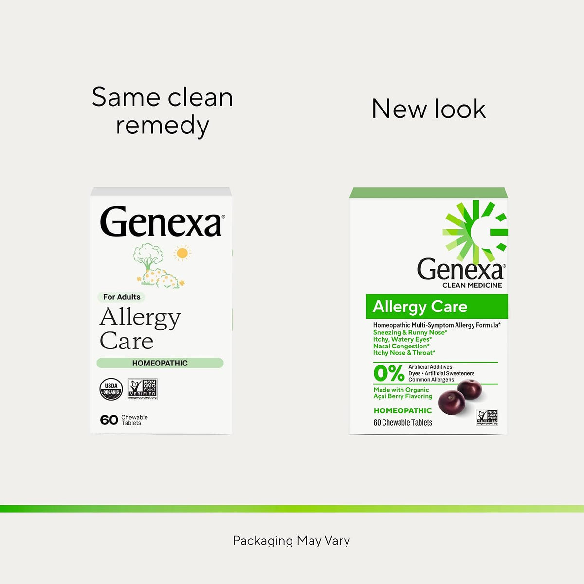 Genexa Allergy Relief, Drug Free & Made Clean, 60 Chewable Tablets