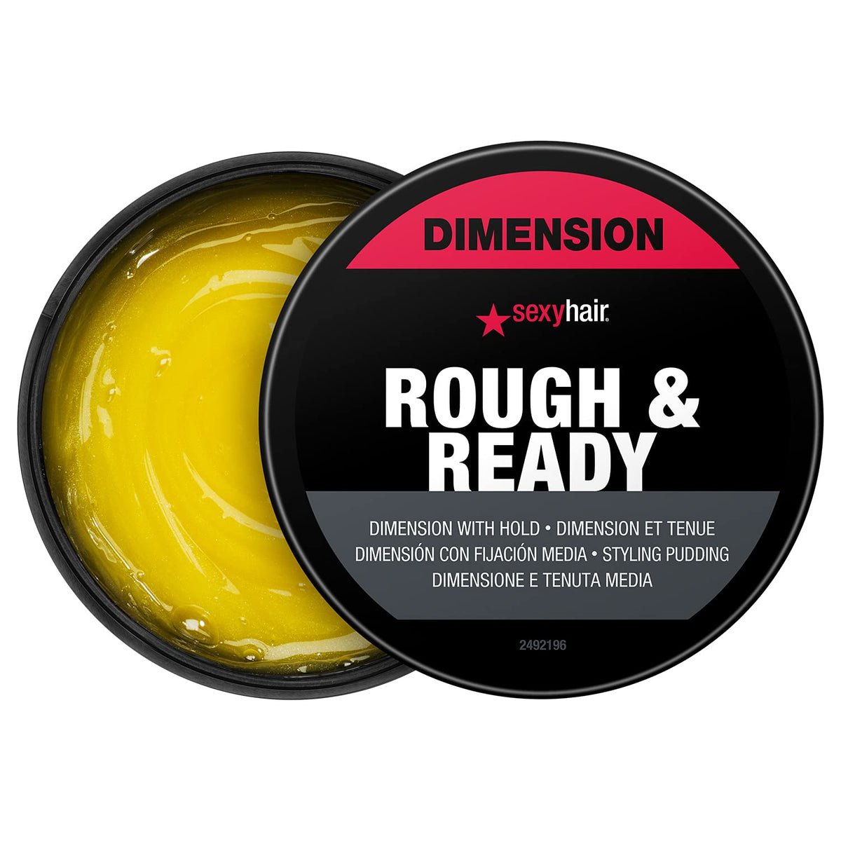 SexyHair Style Rough & Ready Dimension with Hold Styling Putty | Pliable Hold | Allows Easy Molding, Defining and Shaping