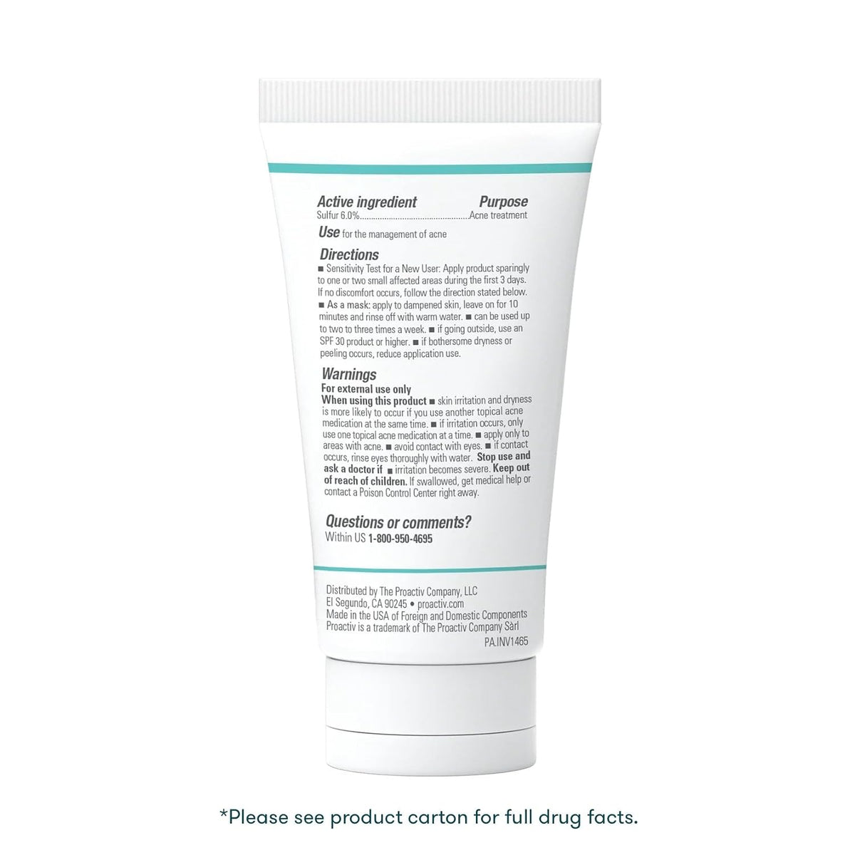 Proactiv Skin Purifying Acne Mask, 6% Sulfur, 3 Oz