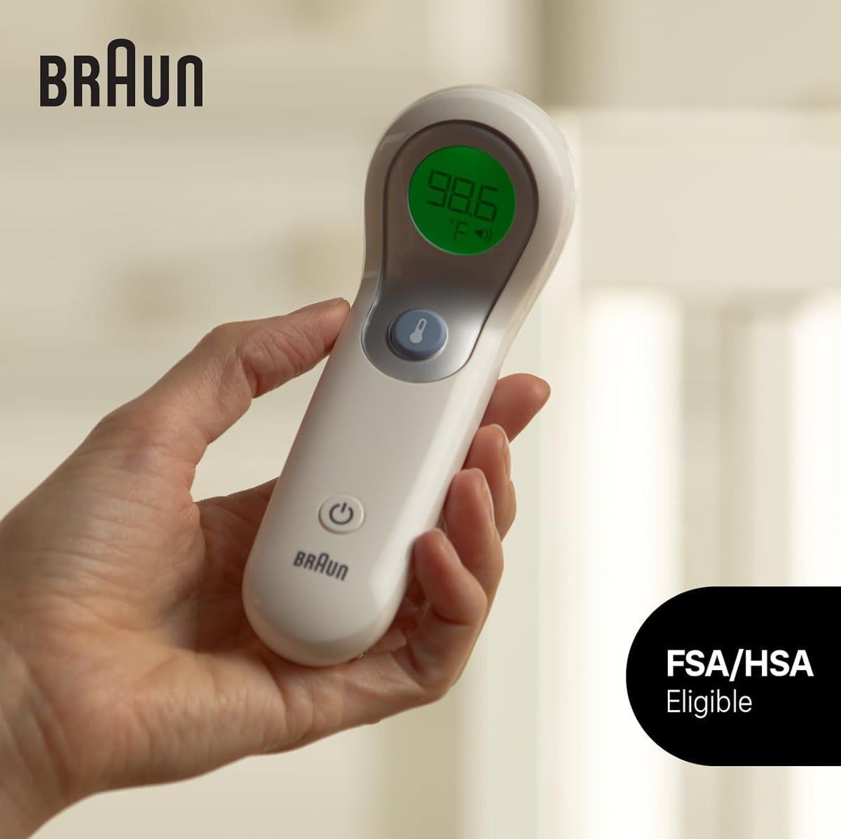 Braun Digital No-Touch Forehead Thermometer, 6.4 Ounce, White
