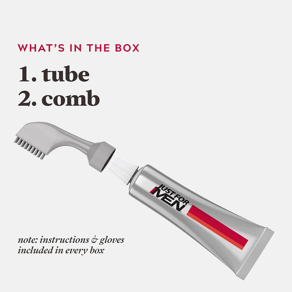 Just For Men Touch of Gray, Mens Hair Color Kit with Comb Applicator for Easy Application