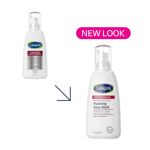 Cetaphil Redness Foaming Wash, 8 oz - OTC Shoppe Express