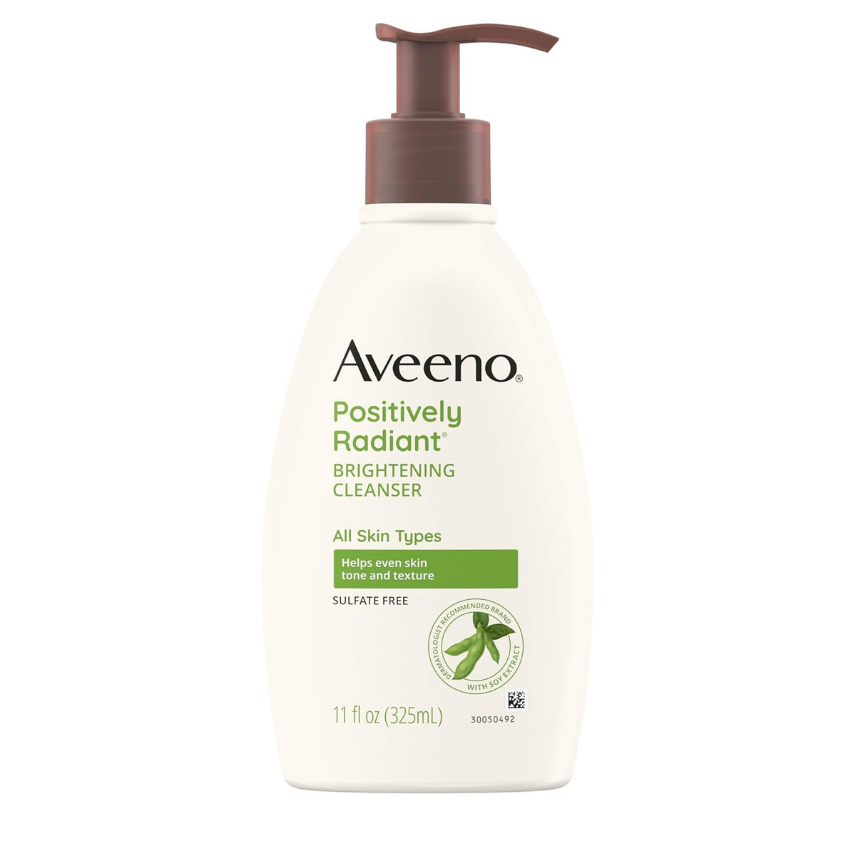 Aveeno Active Naturals Positively Radiant Brightening Cleanser, 11 oz