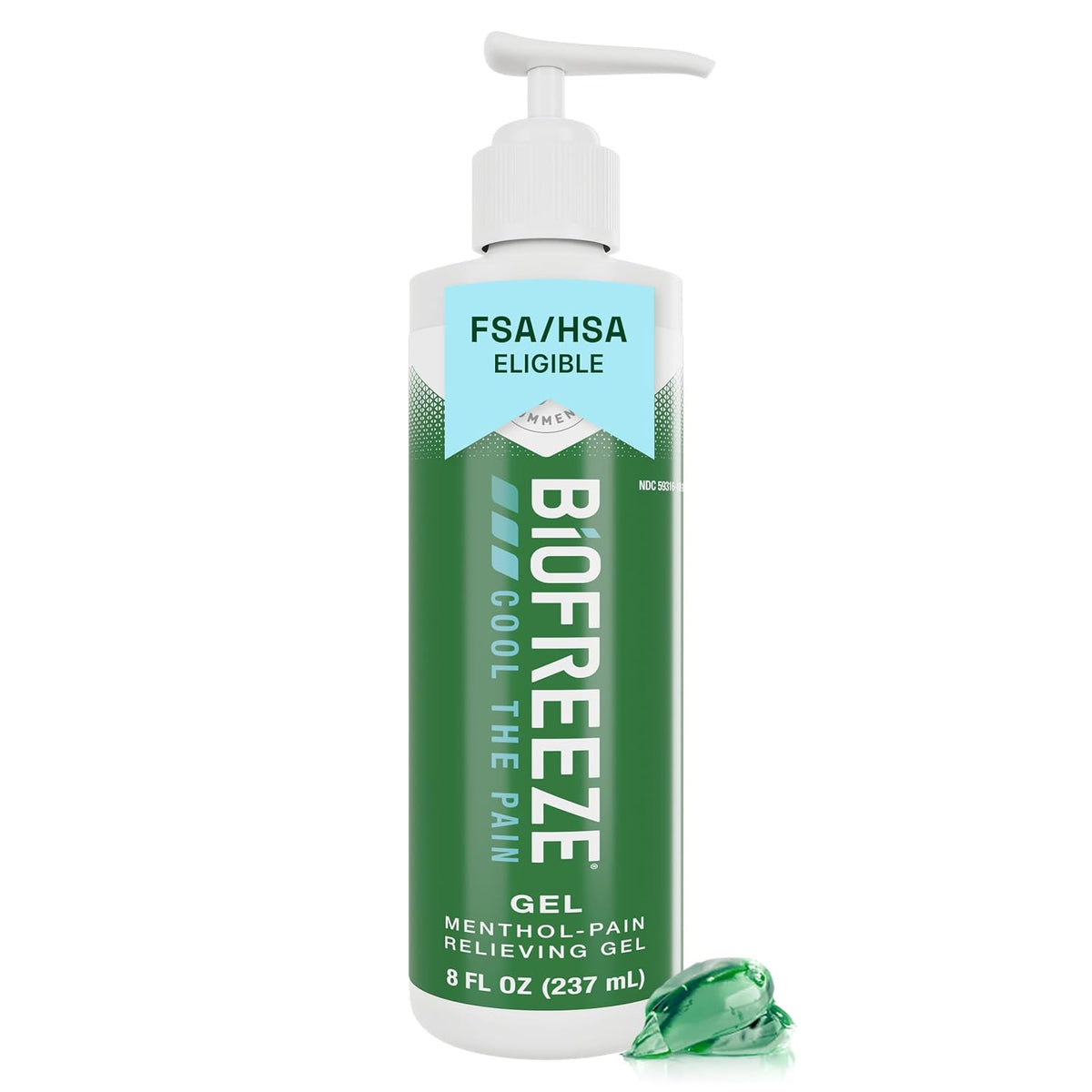 Biofreeze Pain Relief Gel, Arthritis Pain Reliver, Knee & Lower Back Pain Relief, Sore Muscle Relief, Neck Pain Relief, Pharmacist Recommended, 8 FL