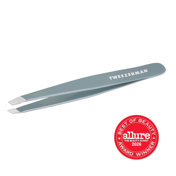 Tweezerman Slant Tweezer Eyebrow Tweezers Mist Blue