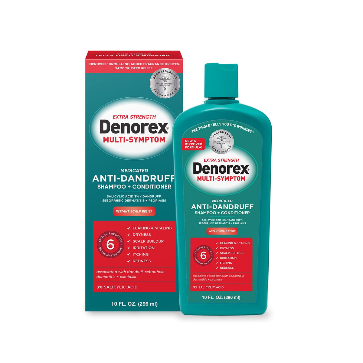 Denorex Multi-Symptom Anti-Dandruff Shampoo & Conditioner, 10 fl oz