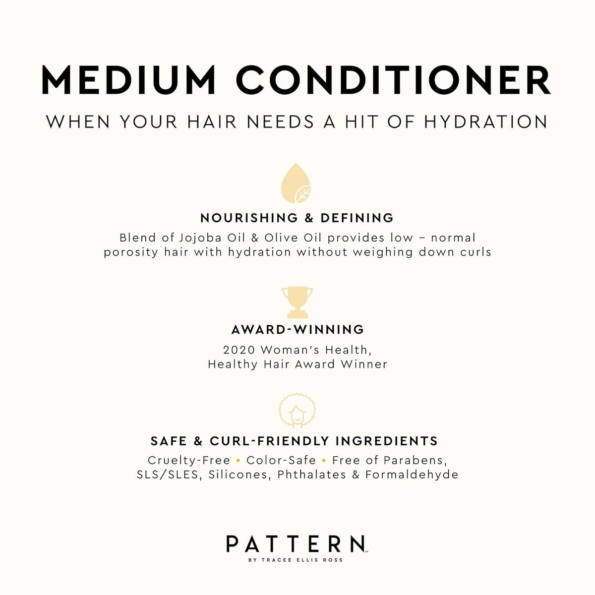 PATTERN Medium Conditioner For Curlies, 29 oz