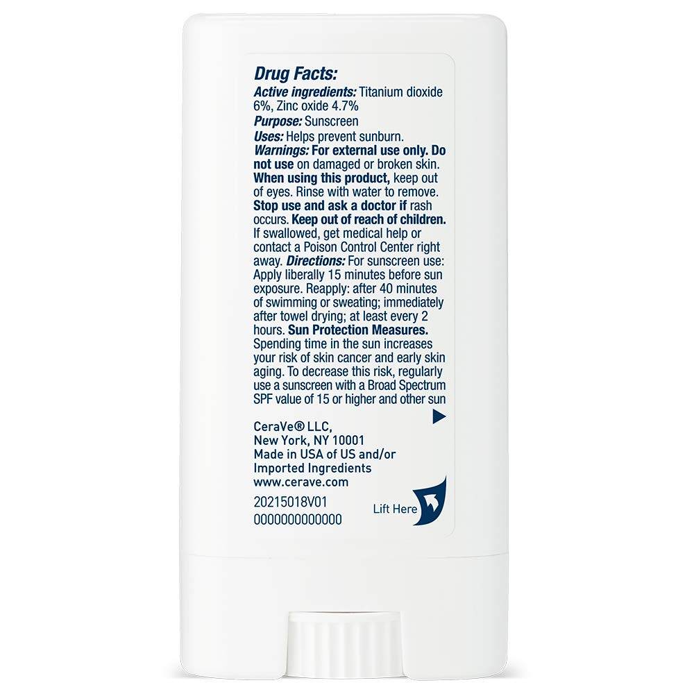 CeraVe Suncare Sunscreen Stick, SPF 50, 0.45 oz - OTC Shoppe Express
