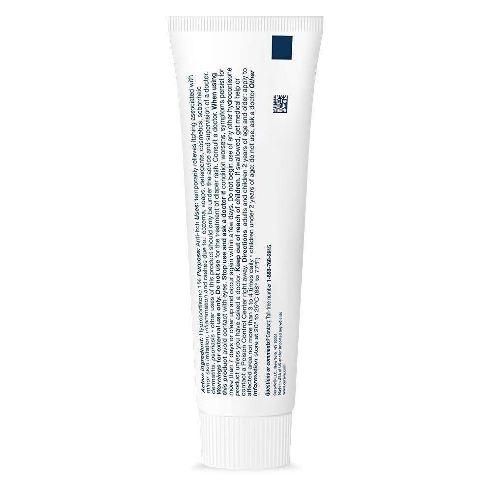 CeraVe Hydrocortisone Anti-Itch Cream, Fragrance Free, 1 oz - OTC Shoppe Express