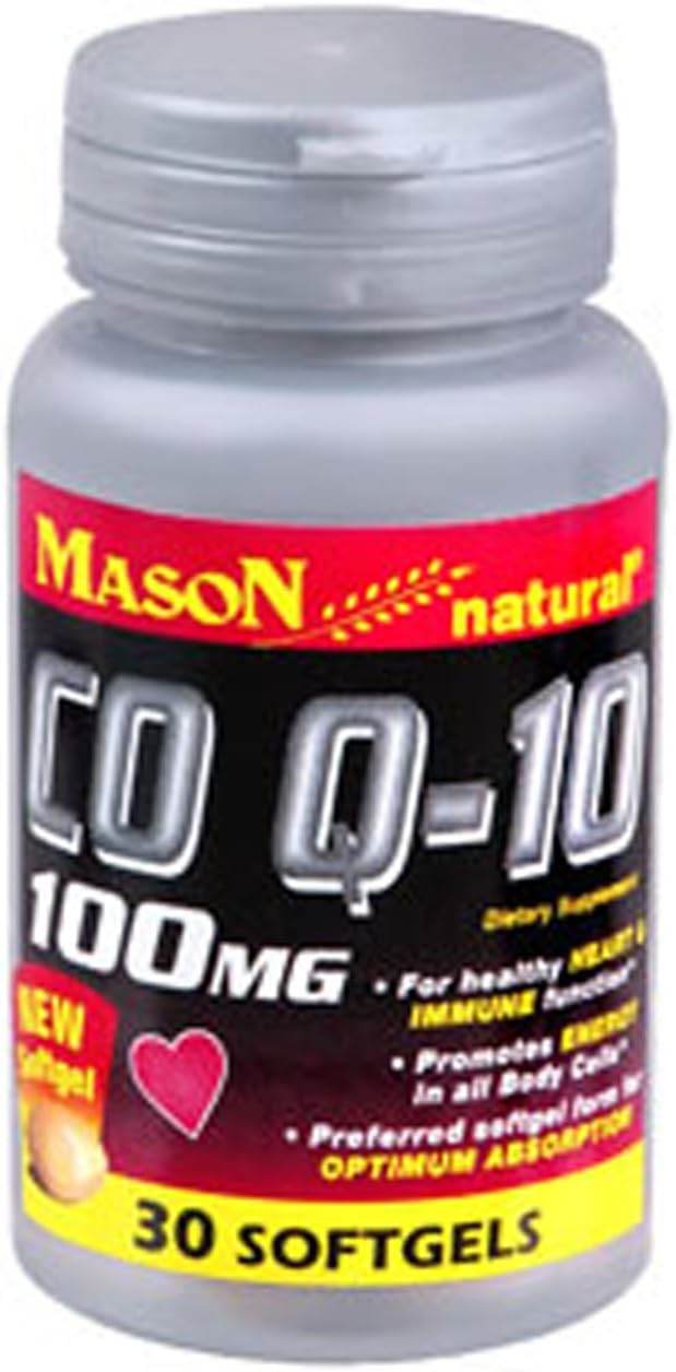 Mason Natural Co Q-10, 100 mg, Softgels, 30 ea - OTC Shoppe Express