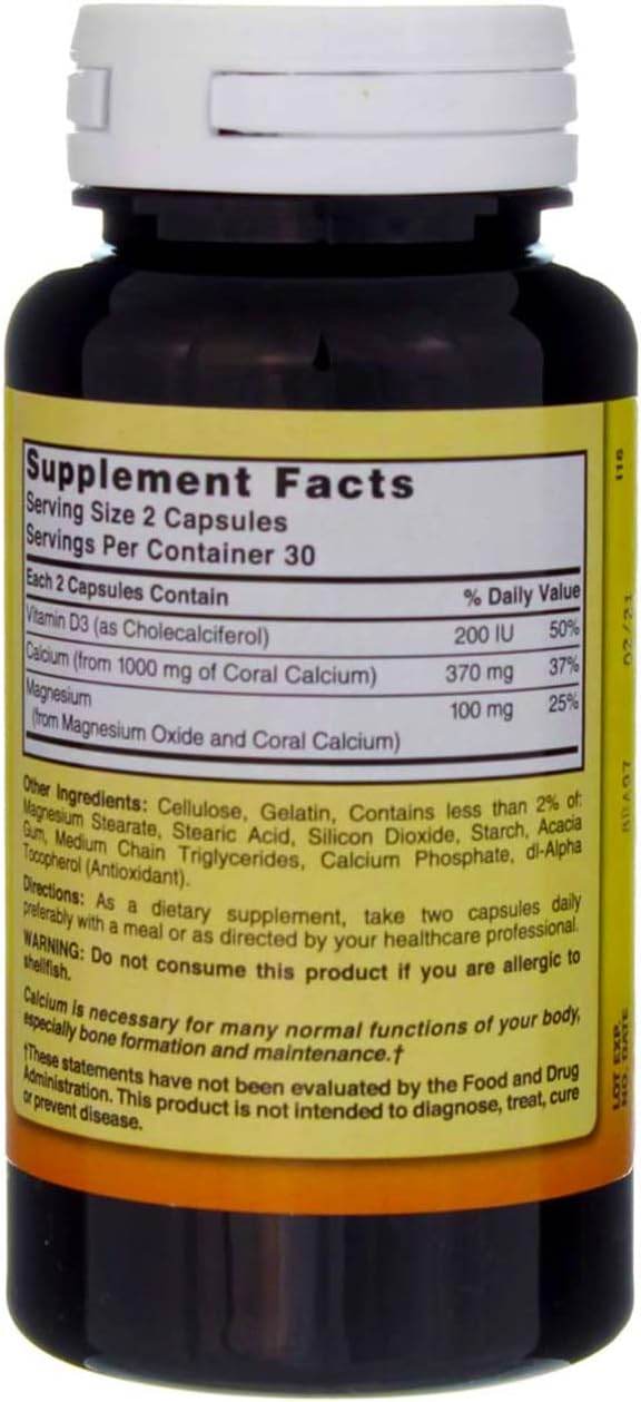 Nature's Blend Coral Calcium, 1000 mg, Capsules, 60 ea - OTC Shoppe Express
