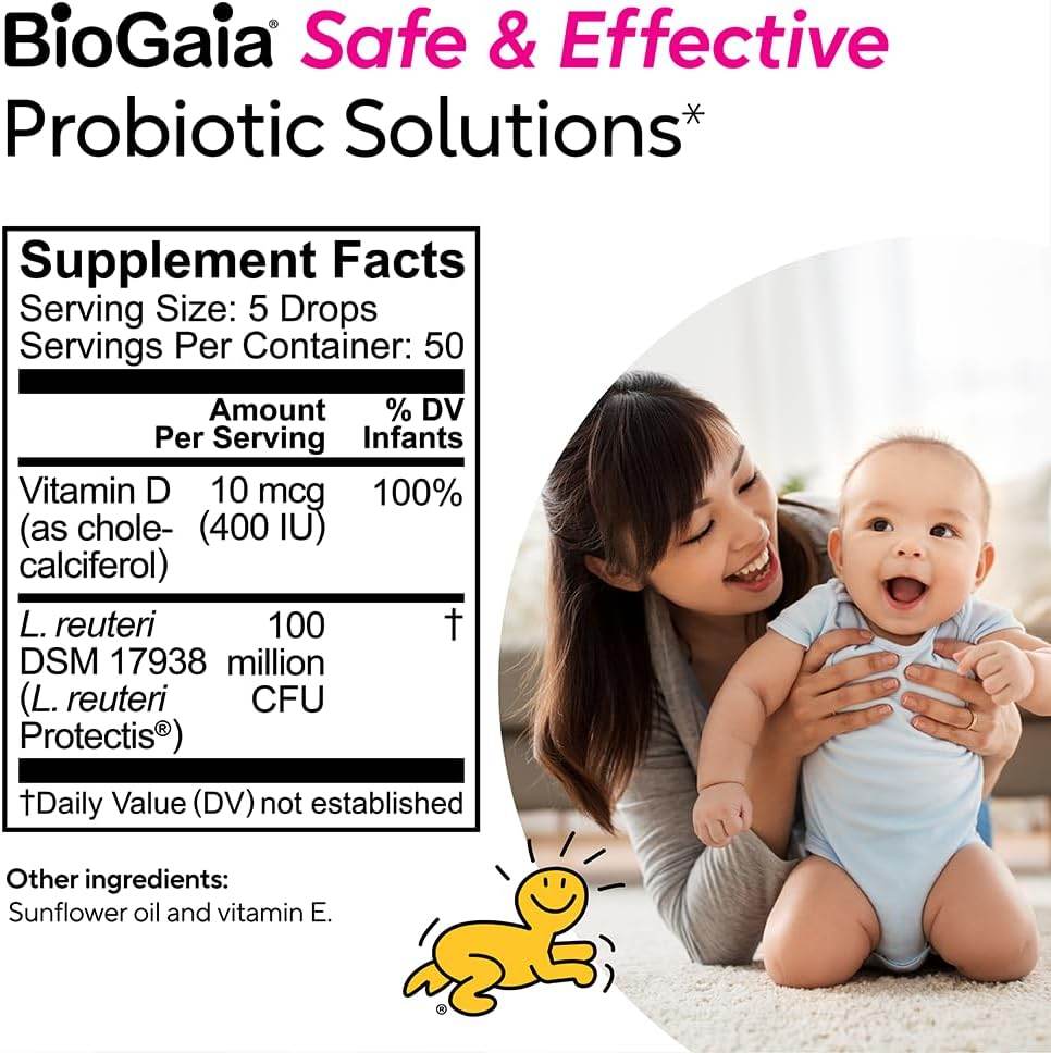 BioGaia Protectis Probiotics Drops With Vitamin D for Baby, 10 mL - OTC Shoppe Express