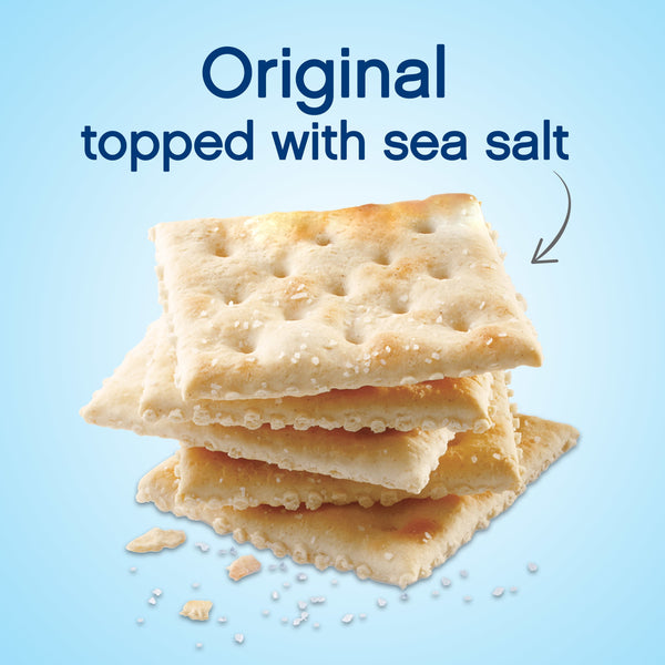 Premium Fresh Stacks Original Saltine Crackers, Travel Snacks, 13.6 oz (8 Multi Snack Packs)