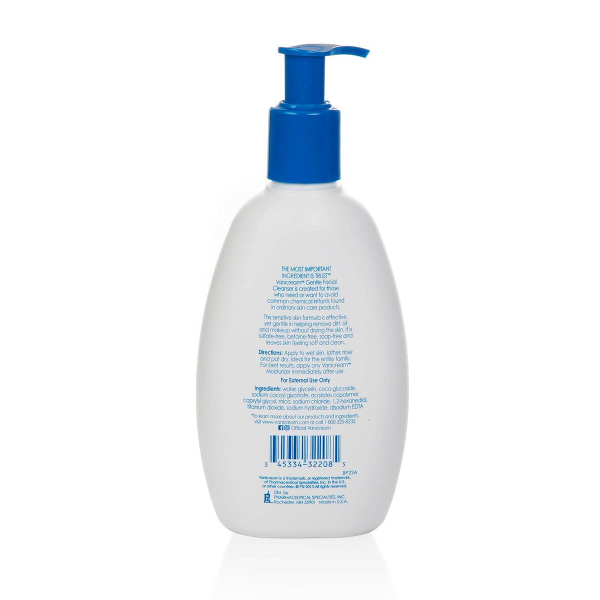 Vanicream Gentle Facial Cleanser for Sensitive Skin, 8 oz - OTC Shoppe Express