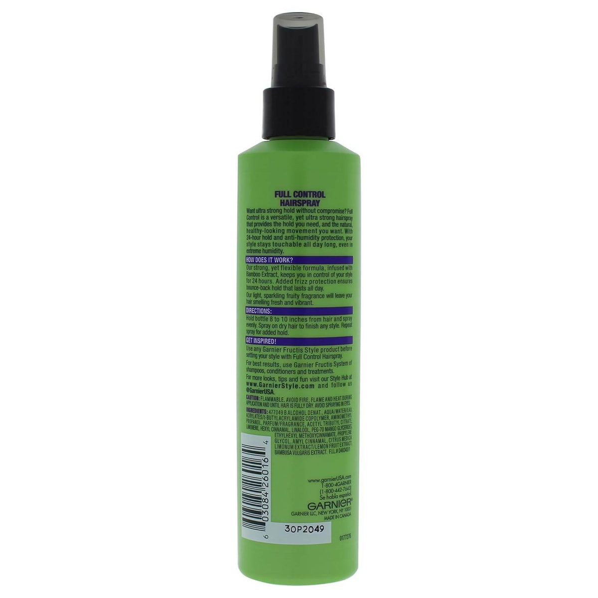 Garnier Fructis Style Full Control Hairspray, Non-Aerosol, 8.5 oz - OTC Shoppe Express