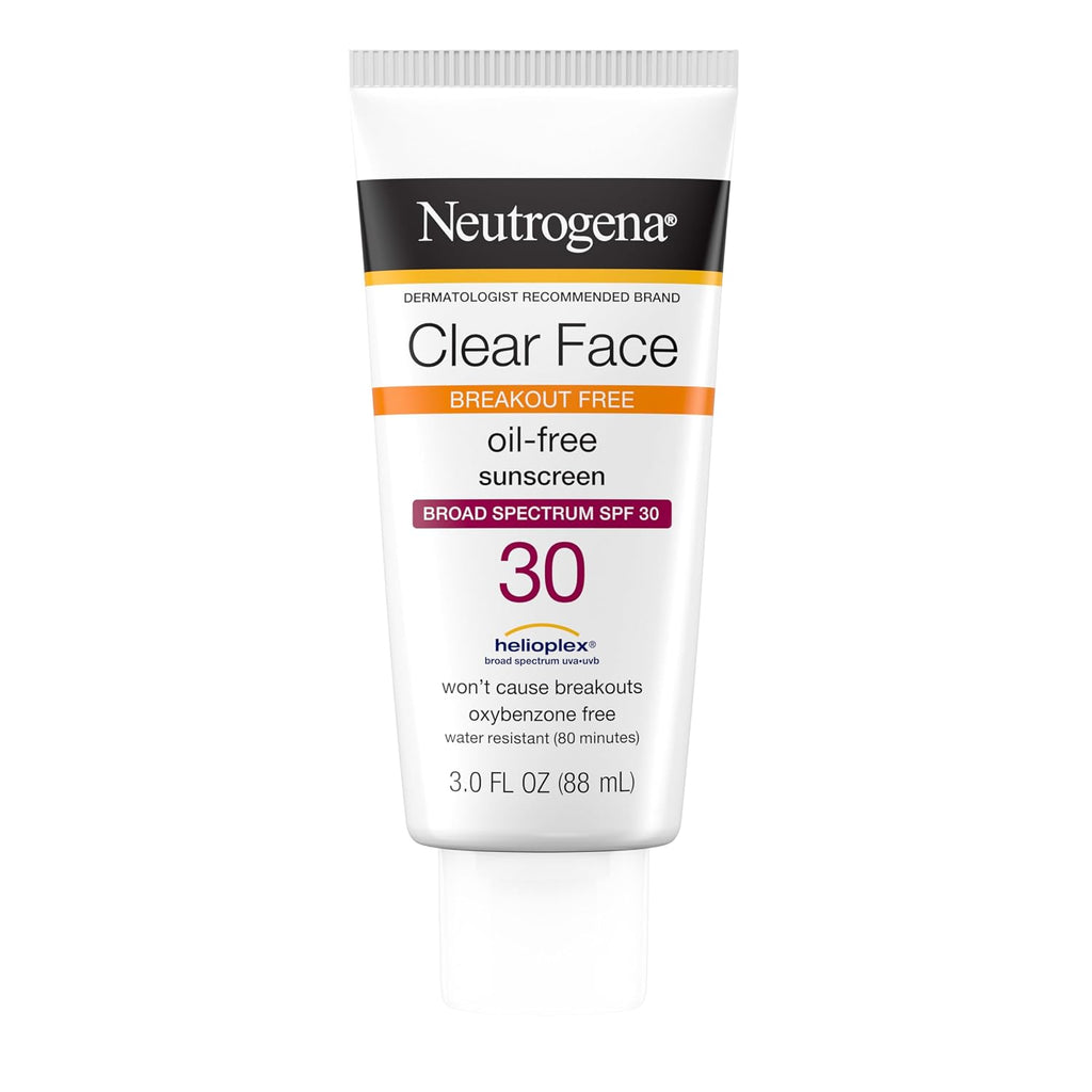 Neutrogena Clear Face Sunscreen Lotion SPF 30, 3 fl. oz