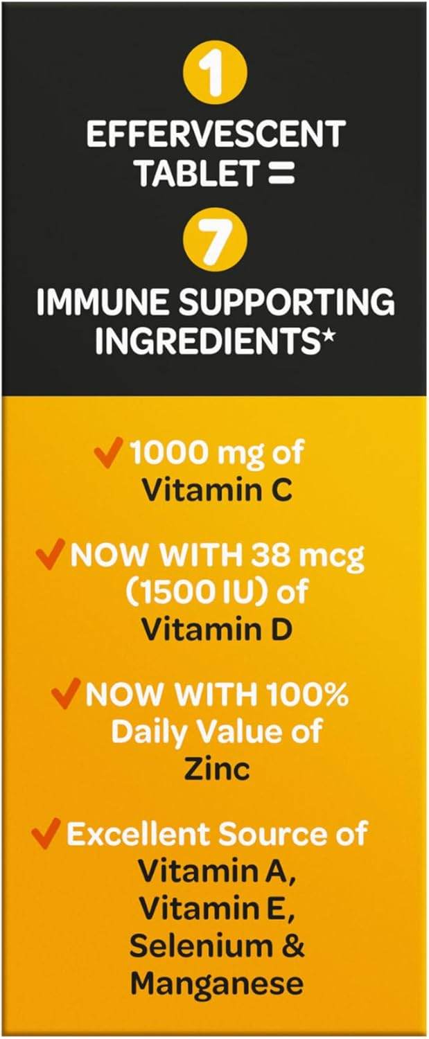 Airborne Effervescent Tablets, Zesty Orange, 30 ea - OTC Shoppe Express