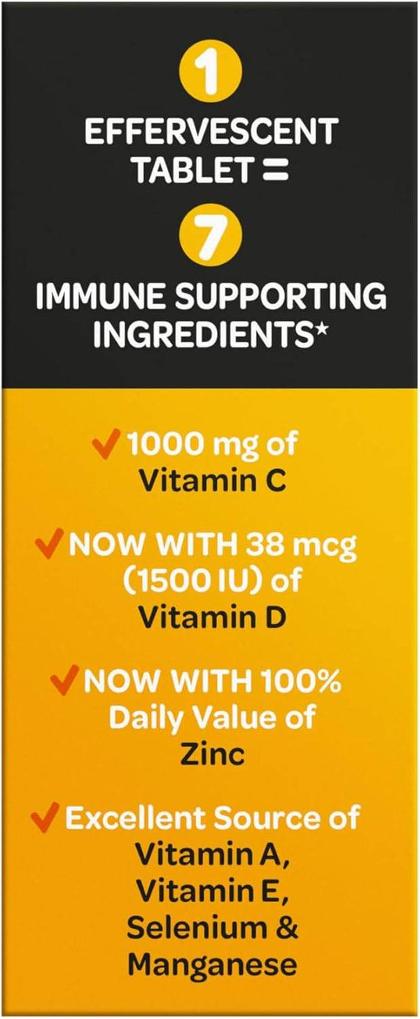 Airborne Effervescent Tablets, Zesty Orange, 30 ea - OTC Shoppe Express