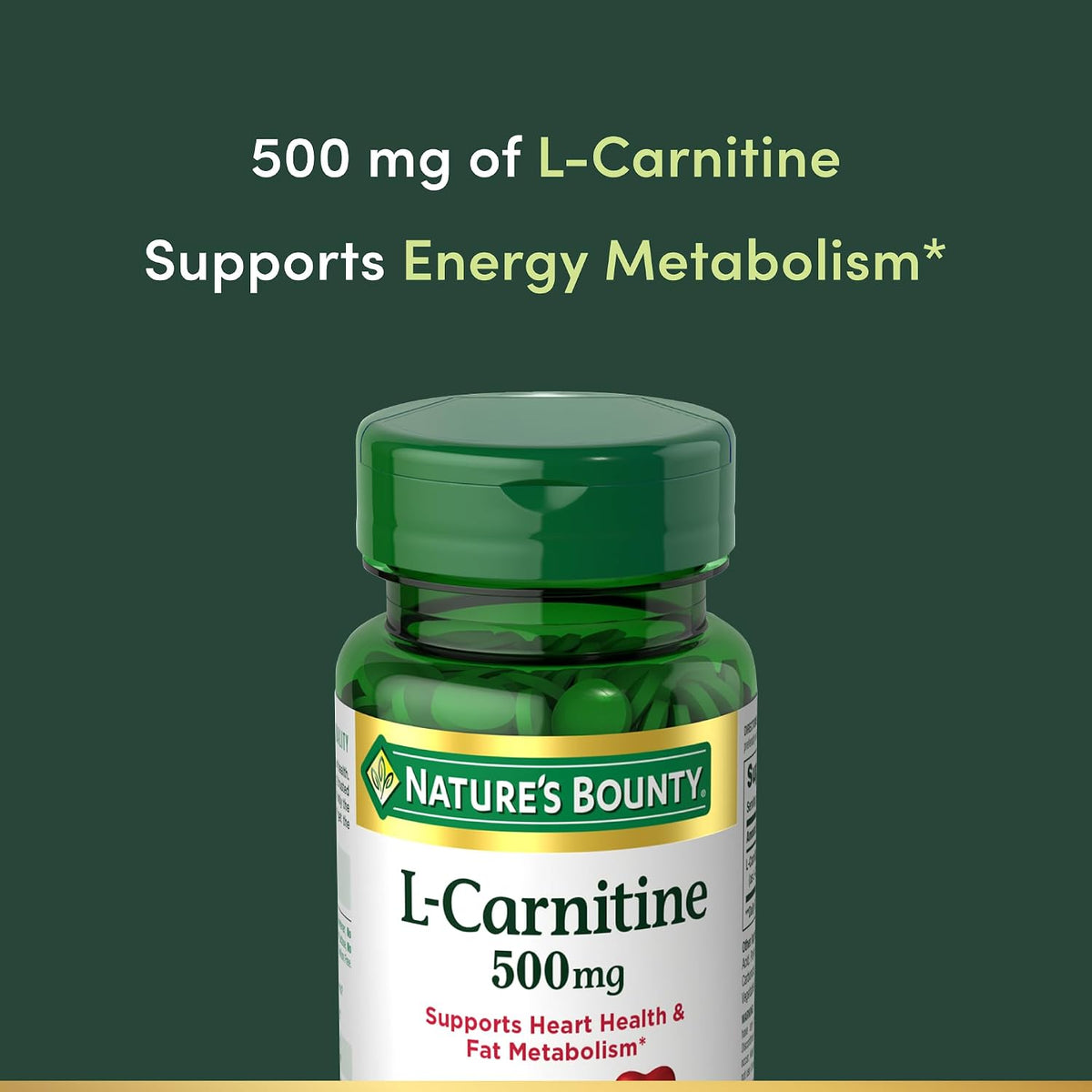 Nature's Bounty L-Carnitine 500 mg, 30 Tablets