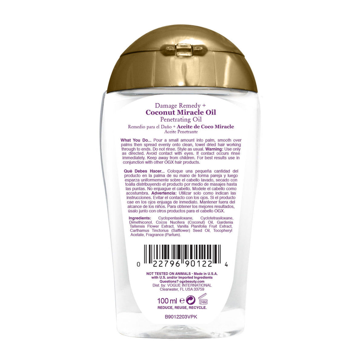 OGX Coconut Miracle Oil Penetrating Oil, 3.3 oz