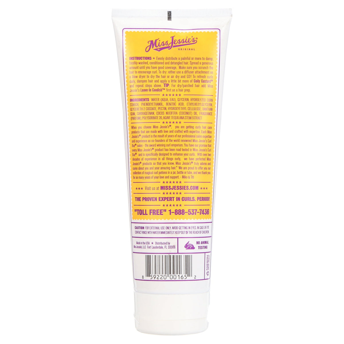 Miss Jessie's Coily Custard, 8.5oz Emulsion