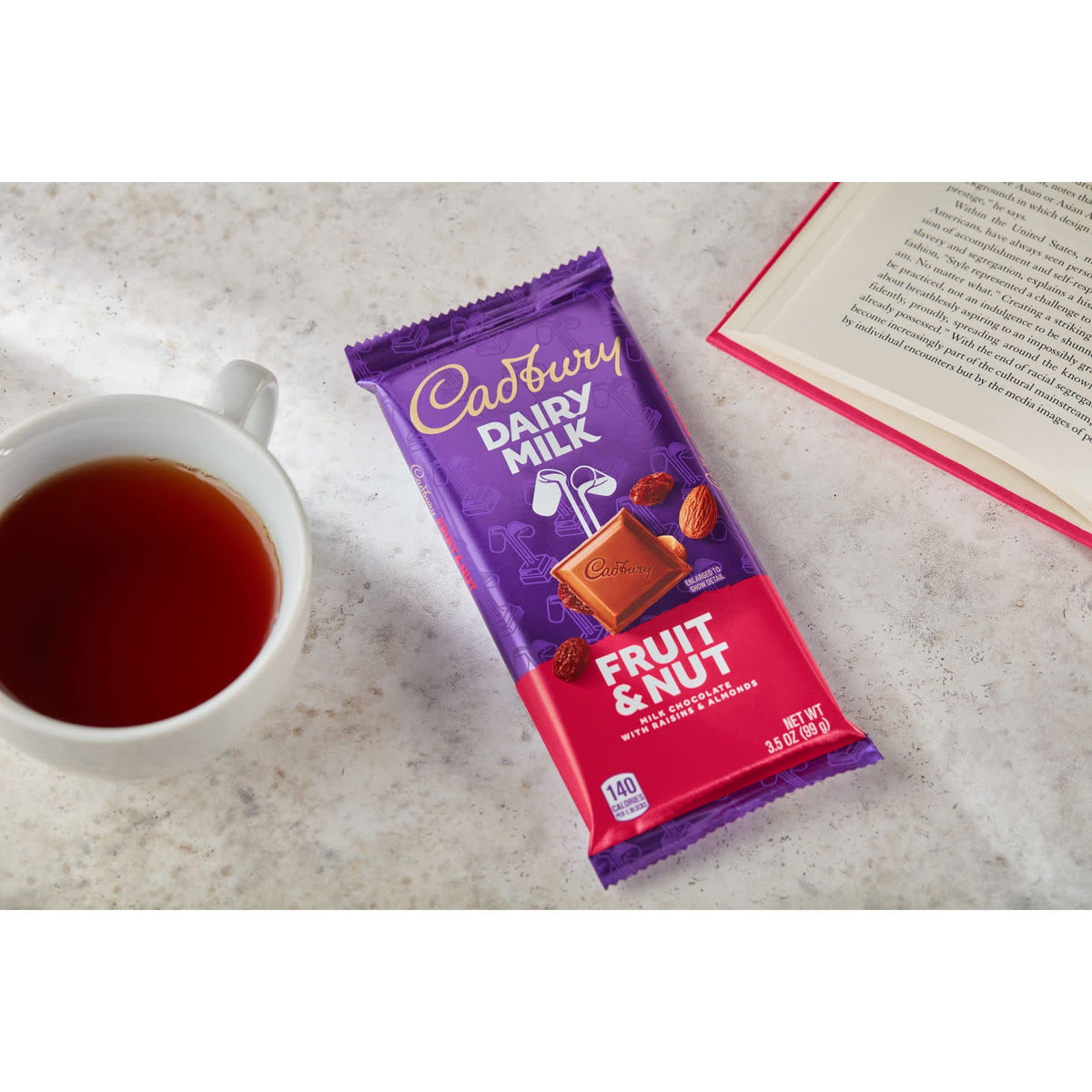 Cadbury Dairy Milk Fruit & Nut Milk Chocolate Candy Bar, 3.5 Oz