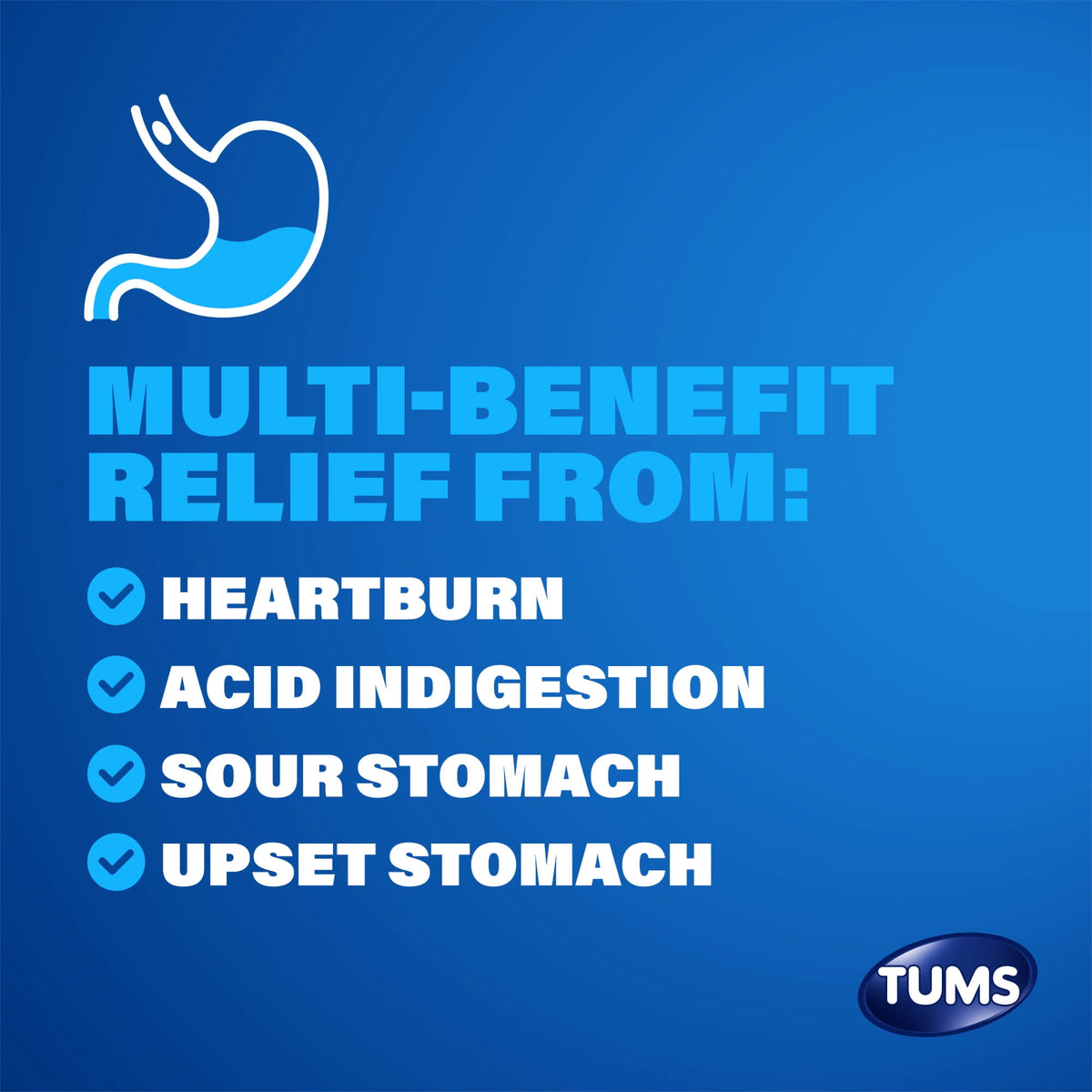 Tums Ultra Strength Heartburn Relief Chewable Antacid Tablets, Berry, 72 Count