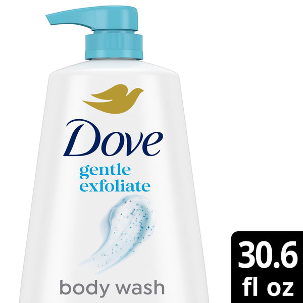 Dove Body Wash With Pump For 24hr Lotion-Soft Skin Gentle Exfoliate With Sea Minerals Moisturizing Skin Cleanser With No Sulfates No Parabens ,30.6 Fl