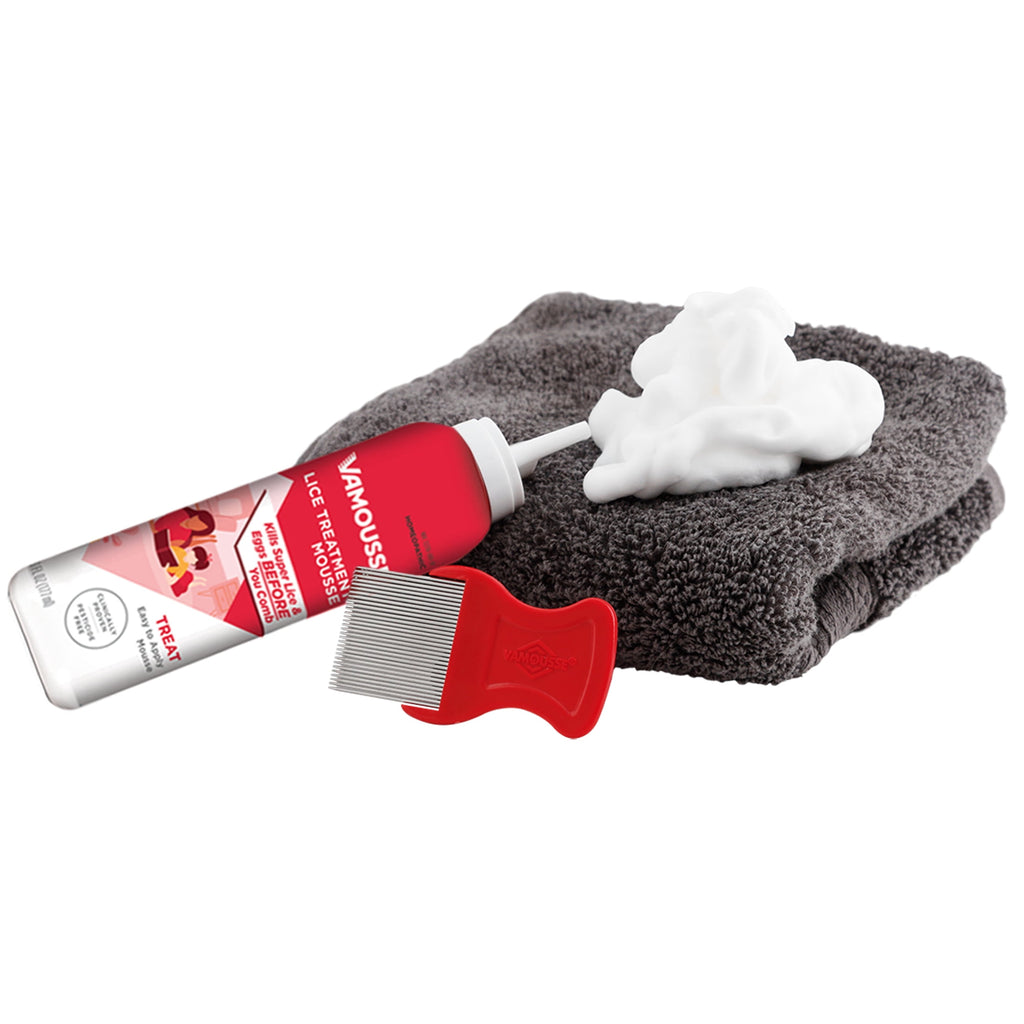 Vamousse Lice Treatment Mousse for Kids & Adults, Kills Super Lice & Eggs in 1 Treatment, 6 oz