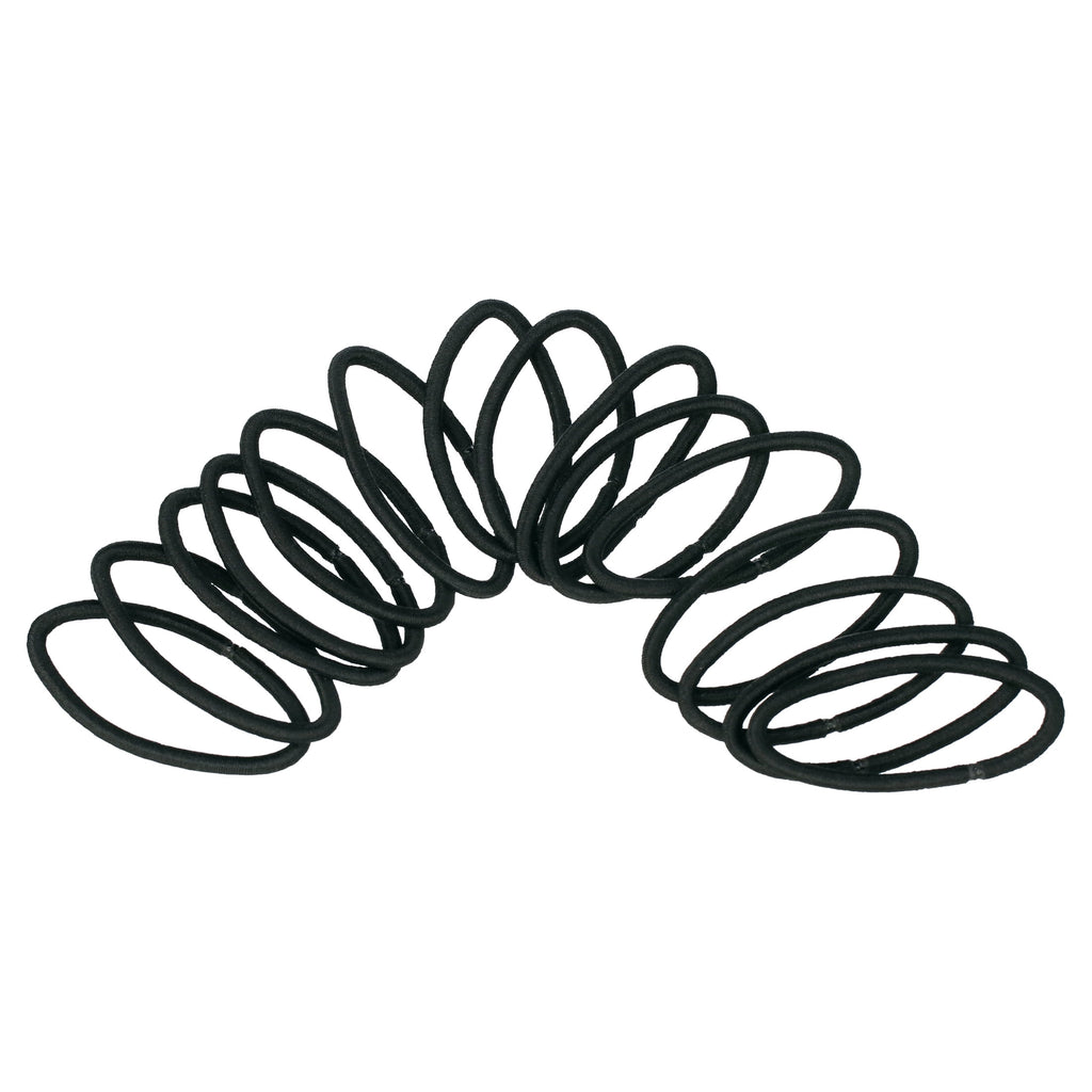 Goody No Damage Braided Design Hair Elastics Black 15 Count
