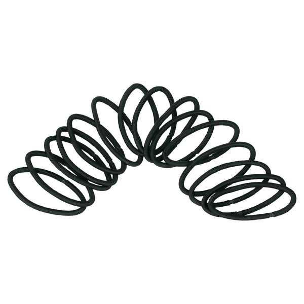 Goody No Damage Braided Design Hair Elastics Black 15 Count