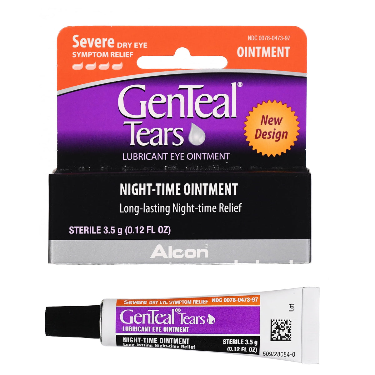 GenTeal Tears Lubricant Night-Time Dry Eye Ointment for Severe Dryness, 3.5 g