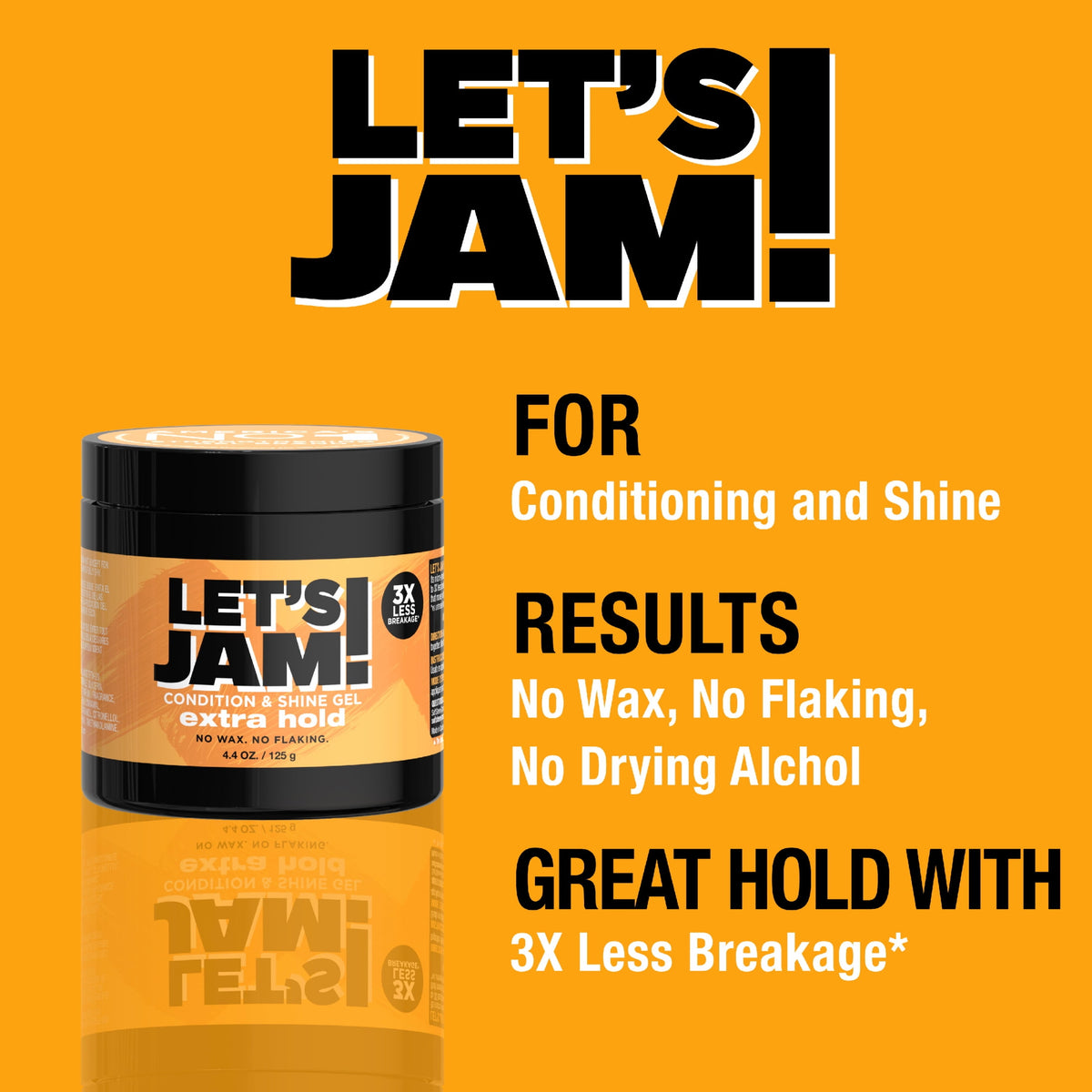 Softsheen Carson Let's Jam! Dark and Lovely Condition and Shine Gel, 4.4 oz